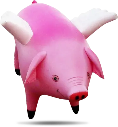 puerco inflable